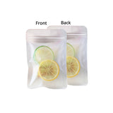 High Quality Assorted Sizes Matte Clear Frosted White PET Flat Mylar Zip Lock Pouch Bag with Tear Notch