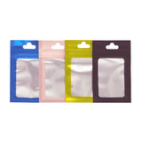 Custom Printed: Large Sizes Plastic Zip Lock Bag Phone Accessories With Butterfly Hole Clear Front Mylar Storage Pouch