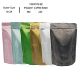 Custom Printed:Metallic Foil Mylar Bag 15x24cm Various Colors Stand Up Storage Pouch W/Stripe And Tear Notch Reusable Zipper Bag