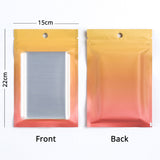 High Quality Matte Flat Bottom Seal Plastic Bag Metallic Foil  With Clear Window And Round Hole Storage Organizer Zipper Bag