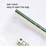 In Stock Matte Frosted White Plastic Packaging Bag W/Printed And Tear Notch Reclosable Stand Up Tea Candy Storage Zipper Bag