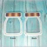 High Quality Stand Up Glossy Mason Jar Clear W/Print Plastic Mylar Rice Snack Coffee Bean Storage Packaging Zipper Pouch