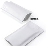 Matte Kraft White Durability Metalic Foil Mylar Zipper Bag Smellproof Multifunction Stand Up Sealed Storage Pouch W/Tear Notch