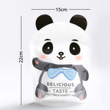 15x22cm Clear Animal Printing Cute Packaging Bag Plastic Mylar Stand Up Gift Bag Candy Storage Recyclable Zip Lock Pouch