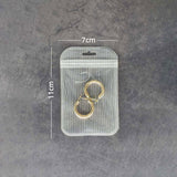 Multi-Size Eco PP Zip Lock Plastic Bag Front Clear Mylar Flat Tear Notch Pouch USB Cable Storage Bag With Hang Hole