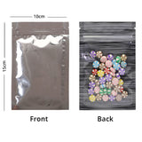 Multi-Size Glossy Stripe Pattern Colorful Zip Lock Bag Reclosable Heat Sealing Foil Mylar Flat Pouch