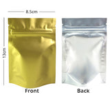 Forsted Window Stand Up Doyoack  Metallic  Food Storage Packaging Zipper Aluminum Foil Mylar Bag