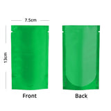 Custom Printed: Vacuum Heat Seal Pouch Stand Up Smell Proof Matte Open Top Plastic Packaging Bag w/Clear Window