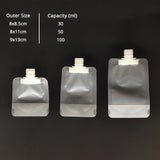 High Quality Flip Spout Pouch Matte Stand Up Frosted White Liquid Drink Milk Storage Plastic Packaging Bag