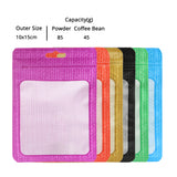 Multi-Color 10x15cm Waterproof Storage Pouch Mylar Recyclable Zip Lock Bag with Clear Window & Euro Slot