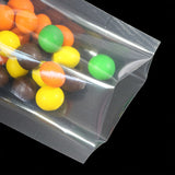 Variety of Size Clear Heat Seal Vacuum Food Glossy Flat Packaging Bag Open Top Storage Bags W/Tear Notch