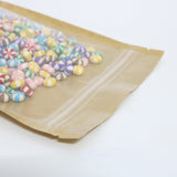 Custom Printed: Glossy Kraft Mylar Eco Zip Lock Pouch Waterproof Recyclable Stand Up Storage Coffee Bean Snack Food Bag