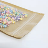 Custom High Quality Glossy Kraft Mylar Eco Zip Lock Pouch Waterproof Recyclable Stand Up Storage Coffee Bean Snack Food Bag