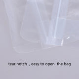 Hot Sale Glossy Clear Translucent Cereal Storage Packaging Zipper Bag Plastic Mylar Stand Up With Tear Notch