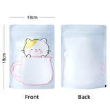 Lovely Gify Bag Variou Sizes And Colors Matte W/Frosted Window Plastic Mylar Stand Up Zipper Packaging Snack Candy Storage Bag