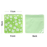 Custom Glossy Flat Bottom Plastic Mylar Packaging Bag Mylar Eco Heat Seal Storage Zipper Bag With Print And Tear Notch