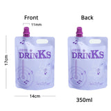 50Pcs/Pack Matte Variouscolor Spout Pouch Sauce Jelly Drink Water Storage Packaging Plastic Mylar Stand Up Bag