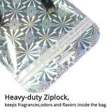 Earphone Zip Lock Bag Metallic Mylar Pouches USB Cable Storage Pouch Clear Front Package Bag With Hang Hole