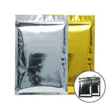 Custom Printed: New Glossy Zip Lock Plastic Pouch Metallic Mylar Flat Pouch High Grade Food Package Bag