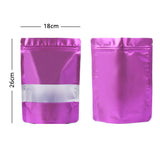 Custom Printed:Matte Stand Up Recyclable Heat Seal Bag Metallic Foil Mylar Party Food Storage Packaging Zip Lock Pouch