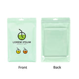 Custom Printed: Multi-size Glossy Clear Front Flat Zip Lock Bag Reusable Comestic Storage Plastic Pouch With Butterfly Hole