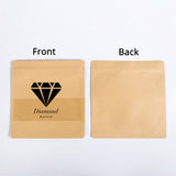 Custom Printed: Premium Kraft Paper Sealed Bag Flat Bottom With Clear Window Eco Recyclable Zip Lock Storage Package Pouch