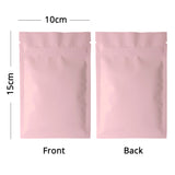 Various Colors Heat Sealing Zip Lock Pouches Tear Notch Metallic Mylar Flat Self Seal Package Bag For Herb Powder