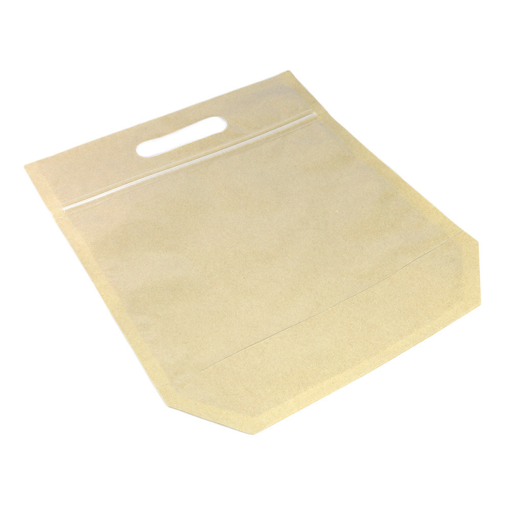 Custom Printed: 24x28cm Glossy Clear Kraft Toast Bread Bag With Vent H