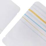 Metallic Mylar Vacuum Heat Seal PP White Bag Open Top Tear Notch Storage Pouch With Print & Tear Notch