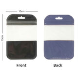 Multi-Size Clear PP Plastic Bag Stationery Zip Lock Bag Flat Accessories Watch Storage Pouch With Butterfly Hole