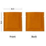 Custom Printed: Reusable 8x8cm Heat Sealing Smell Proof Open Top Pouch Various Colors Aluminum Foil Mylar Storage Bag