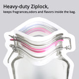 Custom Mason Jar Matte Red Zipper Bag Frosted Stand Up Eco Reclosable Food Storage Organizer Plastic Mylar Packaging Pouch