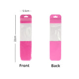 Multi-Size Clear PP Plastic Bag Stationery Zip Lock Bag Flat Accessories Watch Storage Pouch With Butterfly Hole