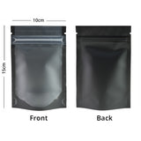 Stand Up Mylar Bag Matte Frosted Front Multicolors Stand Up Metallic Foil Zipper Bag Food Nut Travel Sample Storage Pouch