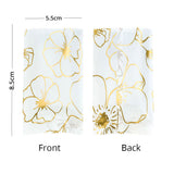 Premium Heat Sealing Mylar Matte Flat Open Top Plastic Package Pouch with Flower Printing