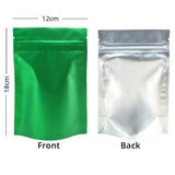 Forsted Window Stand Up Doyoack  Metallic  Food Storage Packaging Zipper Aluminum Foil Mylar Bag